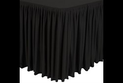 Bolero nappe pour table rectangulaire noir 183cm